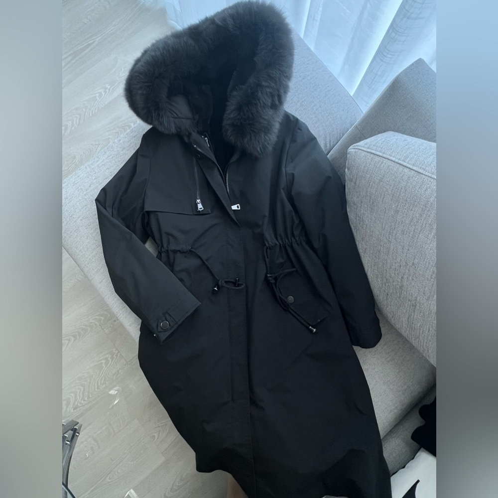 Double-layer rabbit fur Coat - Picture 5 of 16